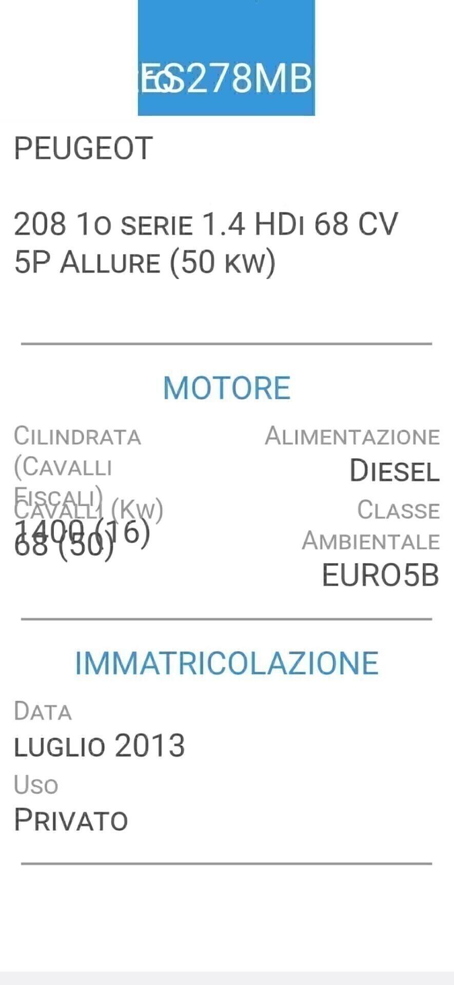 PEUGEOT 208 1,4 HDI-UNICA PROPRIETAR-4 REVISIONI