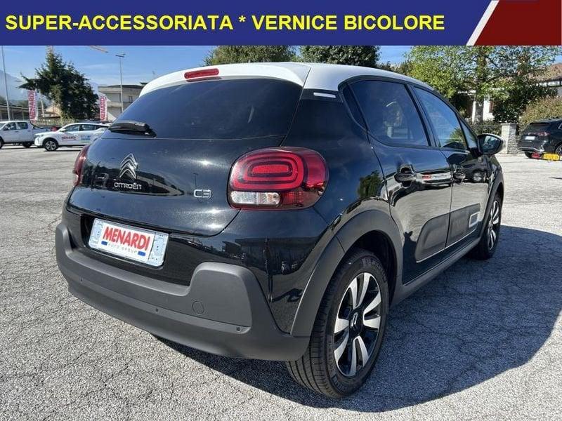 Citroën C3 PureTech 83 S&S Max CERCHI LEGA+VETRI SCURI+CLIMA AUTO