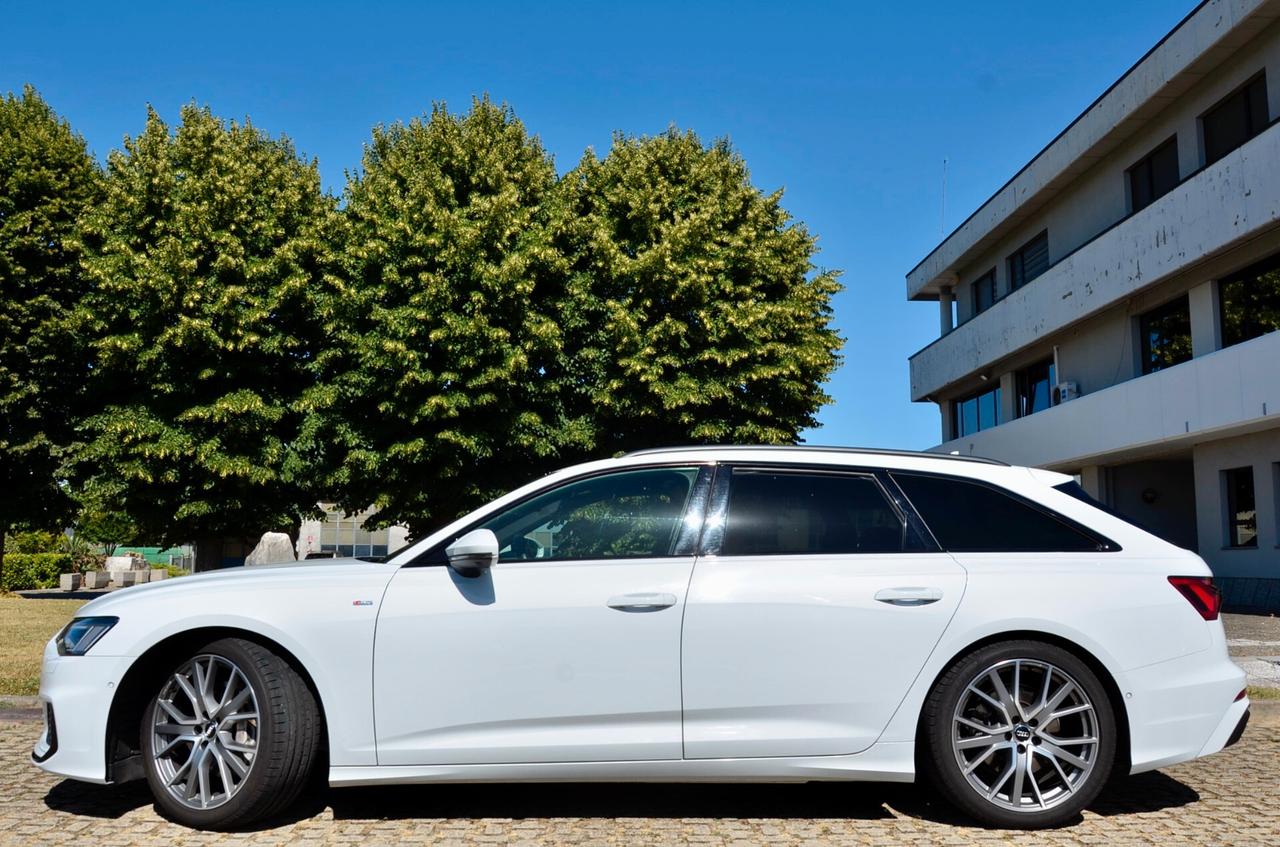 AUDI A6 AVANT 45 3.0 TDI MHEV S-LINE INT+EXT QUATTRO 231cv TIPTRONIC, SERVICE AUDI, EURO 6D, BLACK PACK, MATRIX, BANG & OLUFSEN, GANCIO TRAINO, PERMUTE
