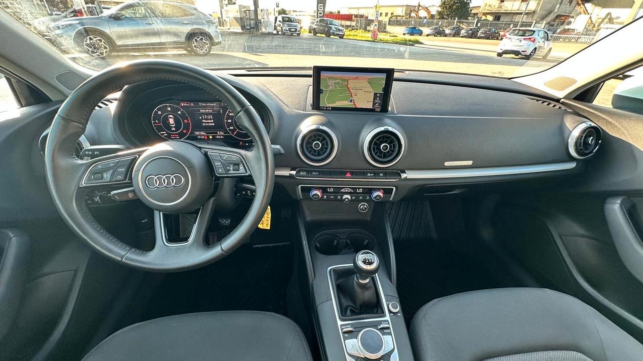 Audi A3 SPB 30 TDI S line Sport UNICO PROPRIETARIO KM CERTIFICATI