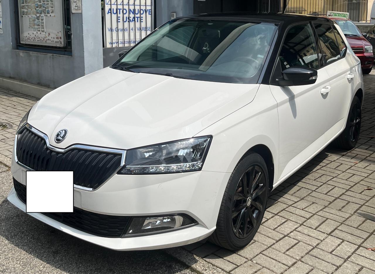 SKODA FABIA 1.0 MPI TWIN COLOR NERO - ANCHE PER NEOPATENTATI - KM 76.569