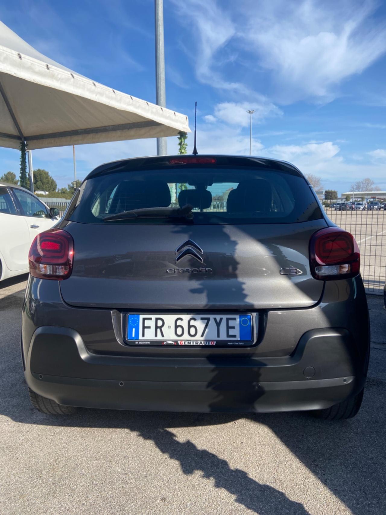Citroen C3 1.2 BENZ SHINE 2018 NUOVA GARANZIA
