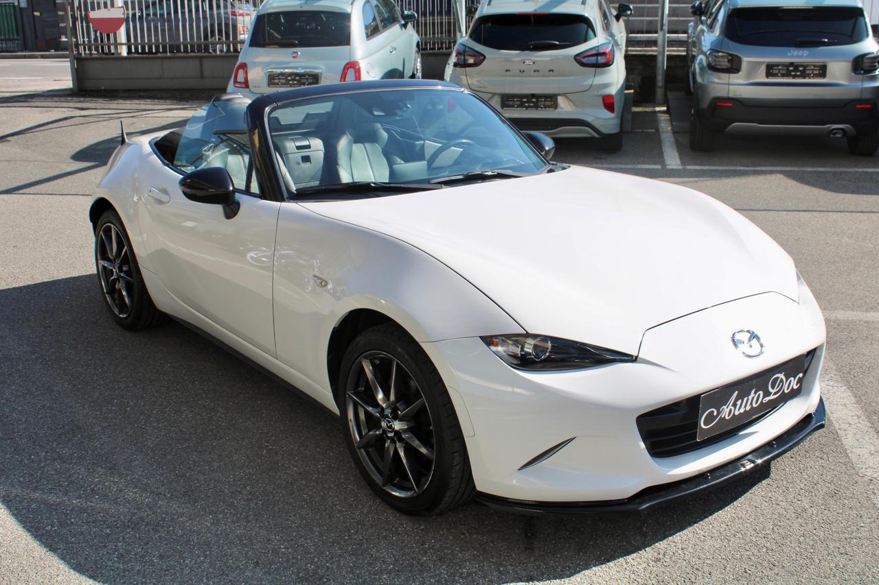 MAZDA MX-5 2.0 EXCEED 160CV PELLE ANTRACITE NAVY PLUS PDC POST KIT SCARICO SPORT