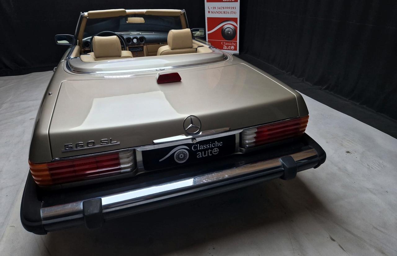 Mercedes-benz SL 560 anno 1987 certificata ASI con CRS