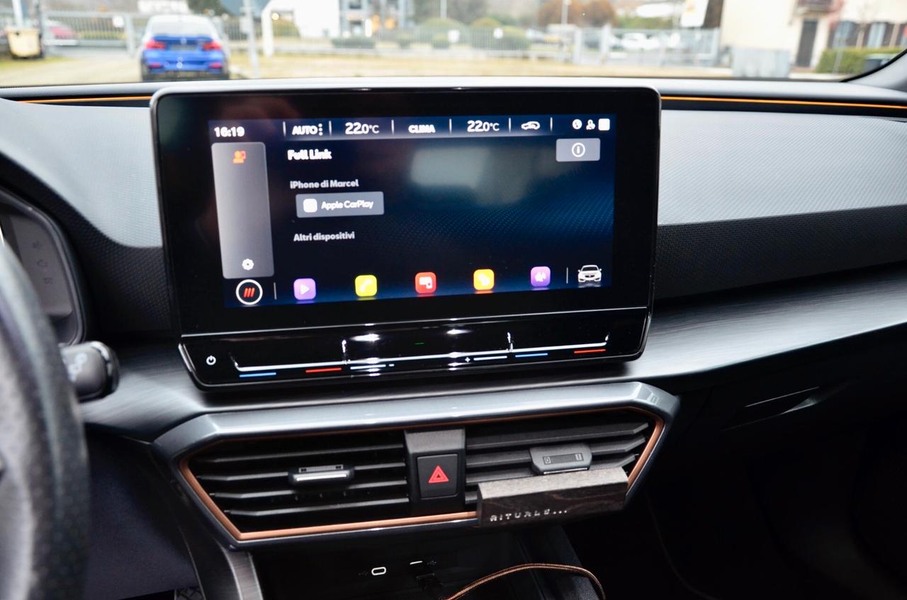 CUPRA LEON 1.5 HYBRID 150cv DSG, UNICOPROPRIETARIO, SERVICE UFF CUPRA, UFF ITALIANA, FULL LED, RETROCAMERA, APPLE ANDROID, PERMUTE