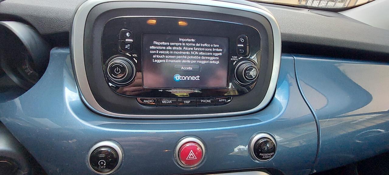 500X 1,3 MTJ DIESEL 95 CV NAVIGATORE TELEFONO LEGA U-CONNECT IMPECCABILE X NEOPATENTATI