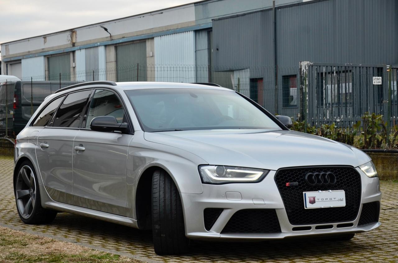 AUDI RS4 AVANT 4.2 V8 QUATTRO 450cv S-TRONIC, CRONOLOGIA SERVICE COMPLETA, CARBOCERAMICA, SEDILI GUSCIO, DIFFERENZIALE SPORTIVO, DRC, SCARICO SPORTIVO, BANG & OLUFSEN, 20", PERMUTE