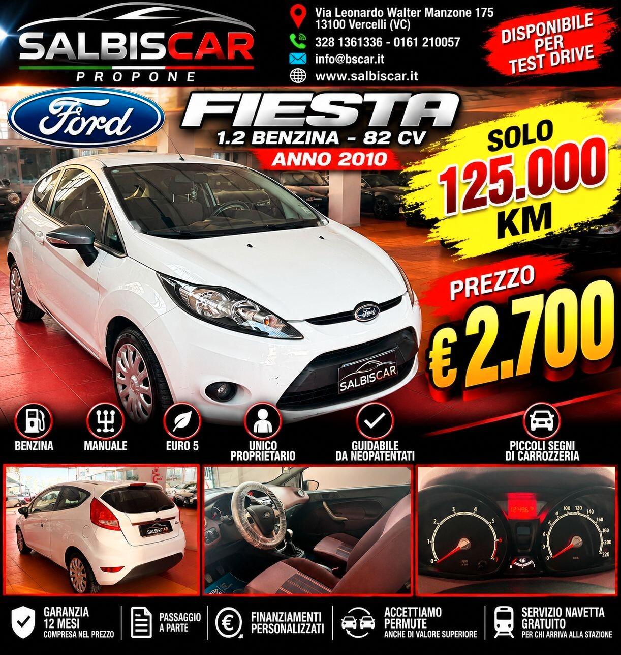 Ford Fiesta Fiesta+ 1.2 82CV 3 porte