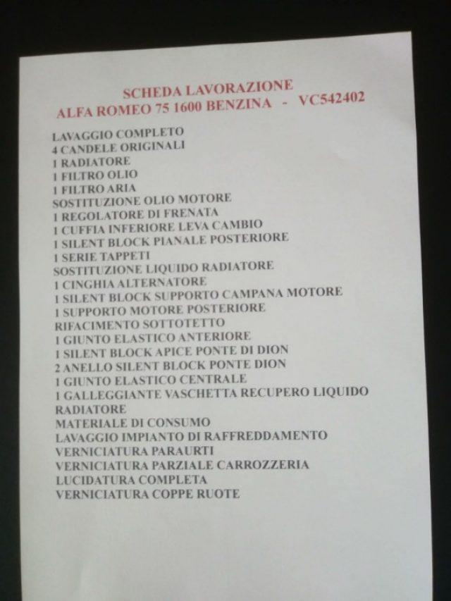 ALFA ROMEO 75 1.6