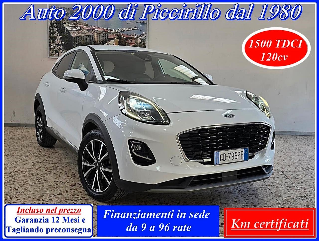 Ford Puma 1.5 TDCI 120 CV Titanium Garanzia12Mesi