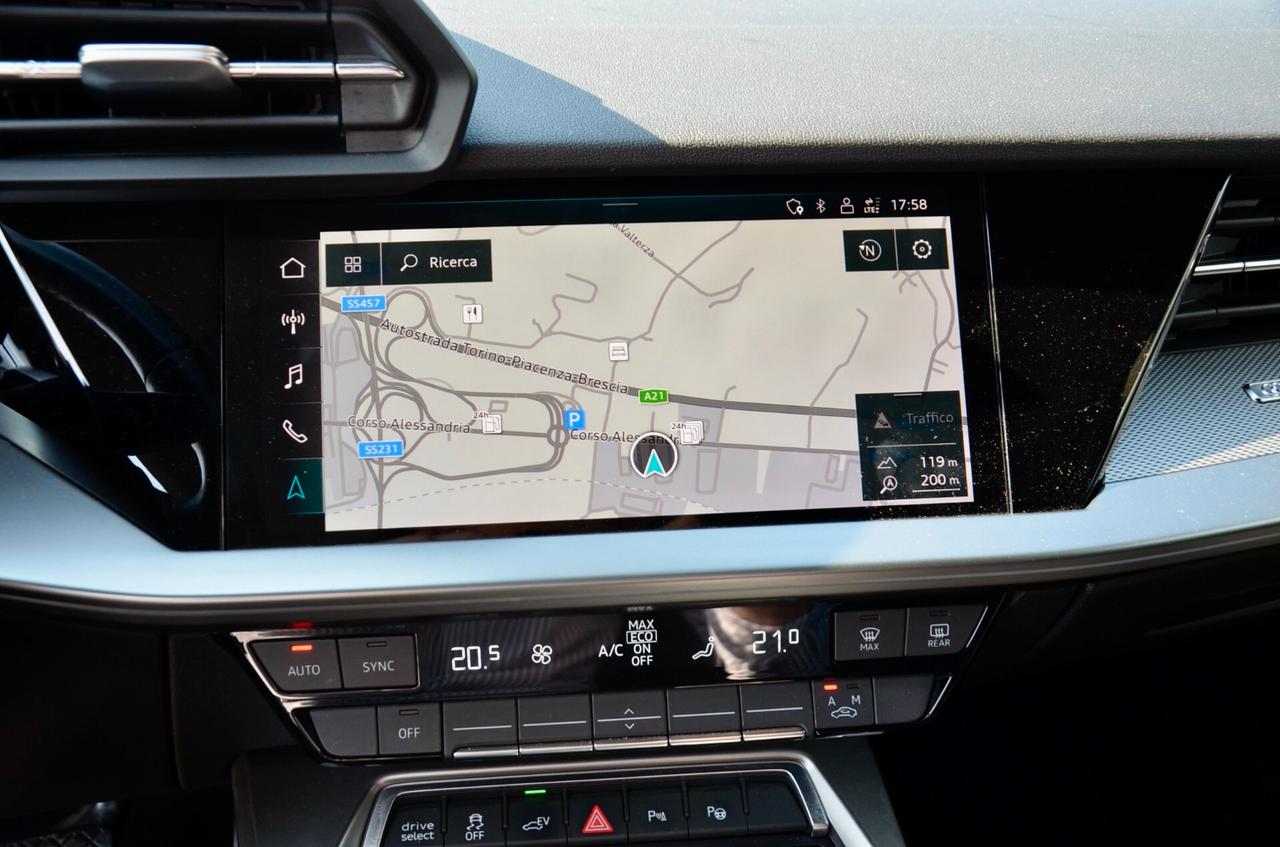 AUDI A3 SPORTBACK 40 1.4 TFSI-E PLUG-IN S-LINE EDITION 204cv S-TRONIC, GARANZIA AUDI 2/29, UFF ITALIANA, EURO 6D, TRATTAMENTO NANO, FULL LED, HI-FI PREMIUM, APPLE ANDROID, PERMUTE