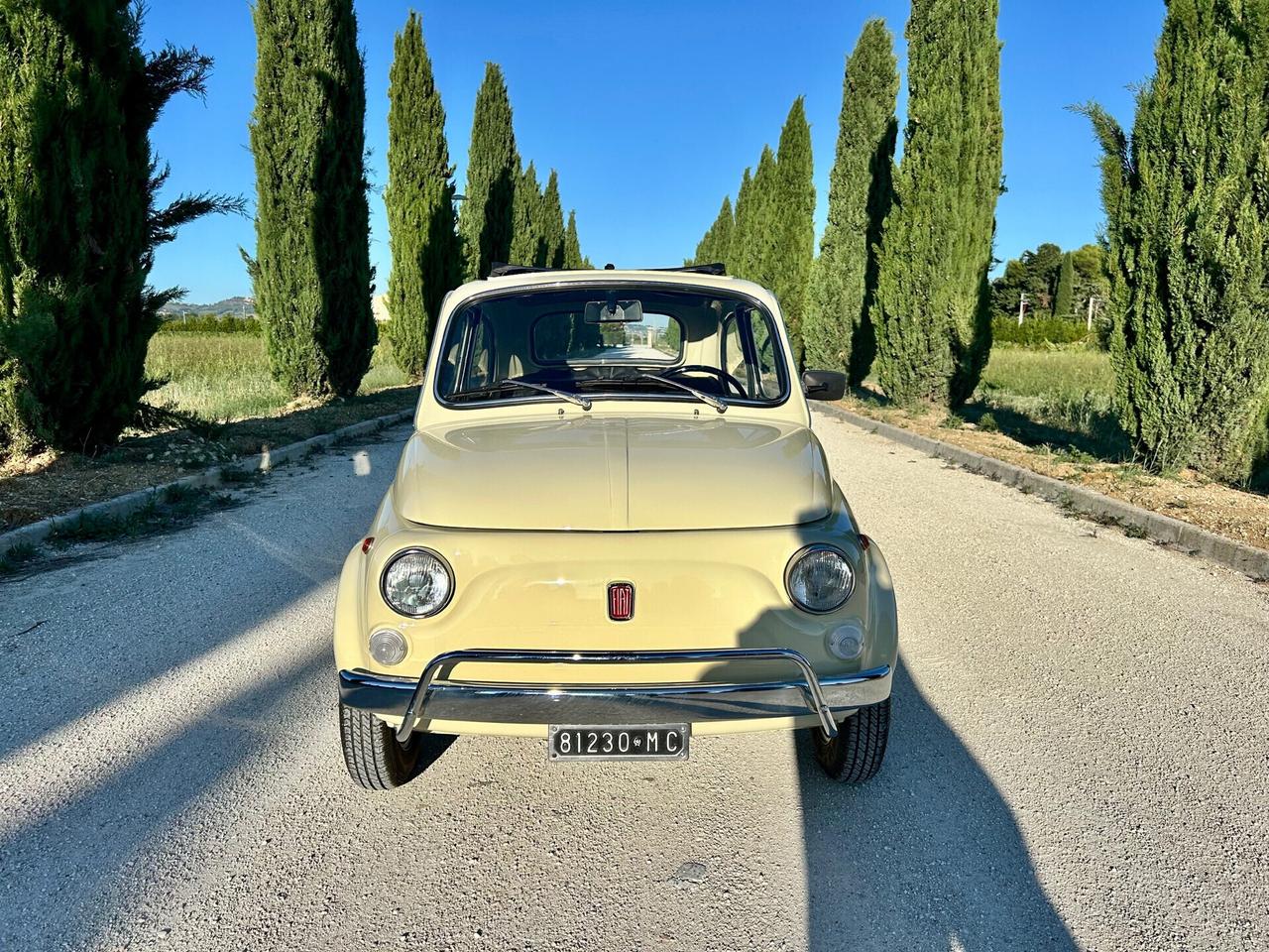 Fiat 500 110 F BERLINA mod. L - RESTAURO COMPLETO Motore 650 Cambio Sincronizzato