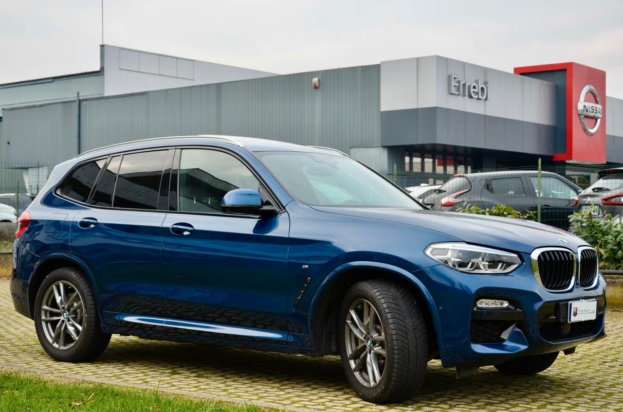 BMW X3 XDRIVE 25d MSPORT 231cv, UFF ITALIANA, TUTTI SERVICE BMW, EURO 6C, TETTO, 20", FARI FULL LED, HARMAN KARDON, PERMUTE