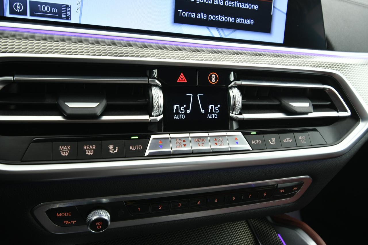 BMW X6 xdrive30d mhev 48V Msport auto CAMERA 360+ACC+PELLE+C21"