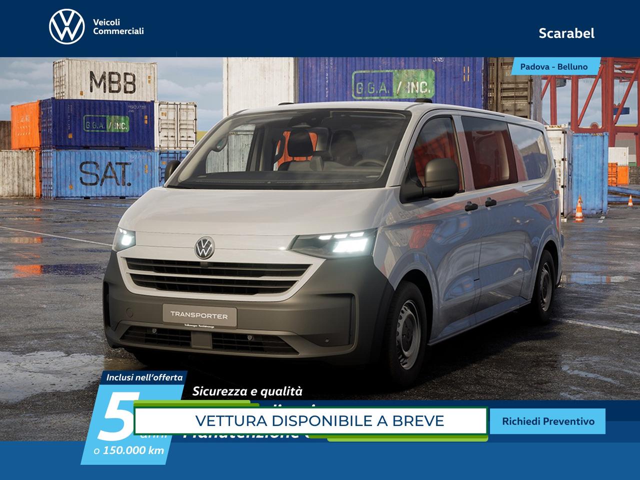 Volkswagen T7 Transporter t7 32 kombi n1 2.0 tdi 150cv l2 auto