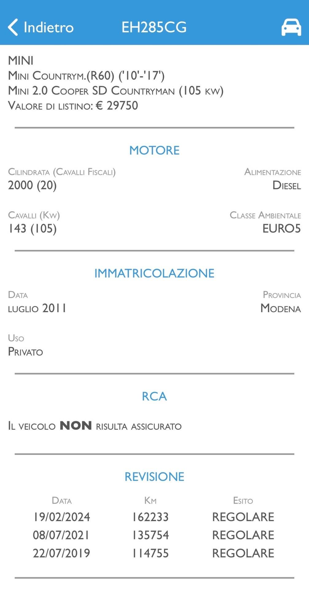 Mini Cooper Countryman SD 2.0 143 Cv S&S - 2011