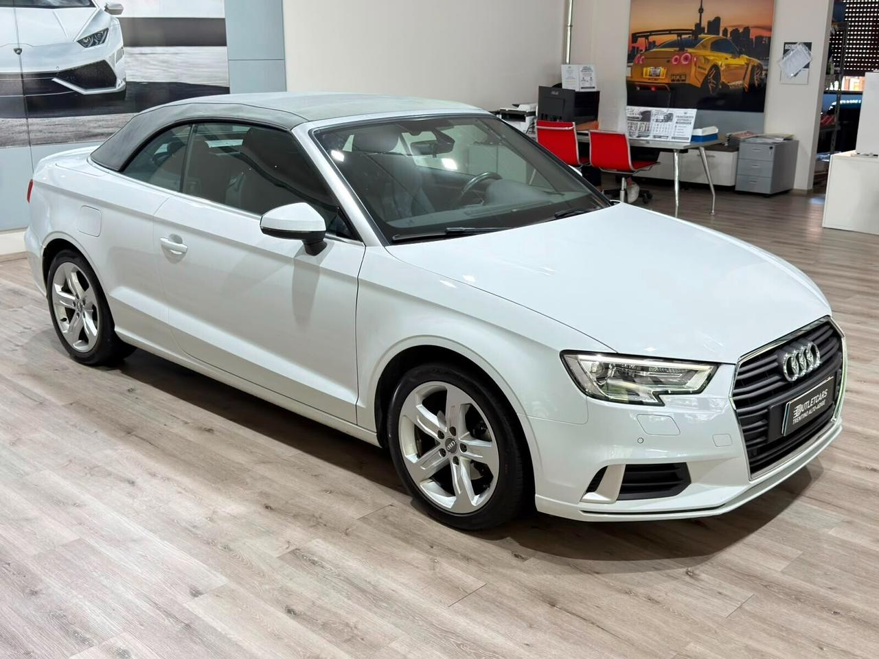 AUDI A3 CABRIO 1.6TDI 116CV SPORT 2018 LED/SENSORI