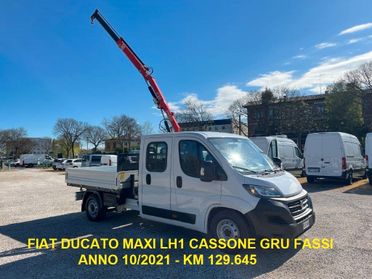 Fiat Ducato 35 LH1 2.3 Mjet MAXI 6+1 140CV Cassone Gru Fassi