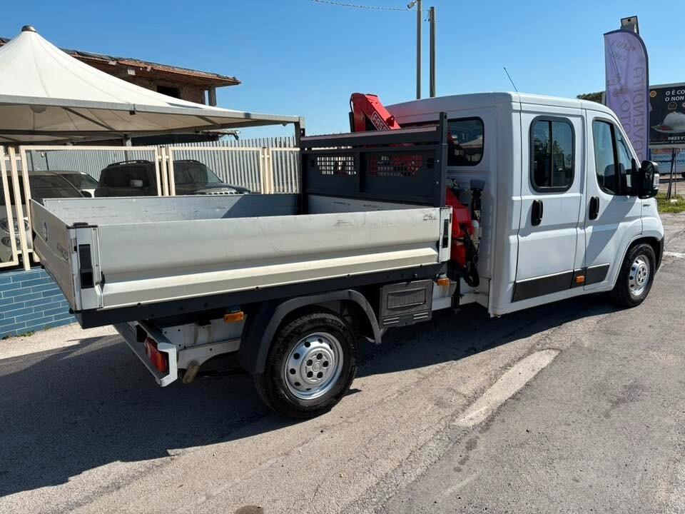 Fiat Ducato Maxi doppia cabina 7 posti gru fassi