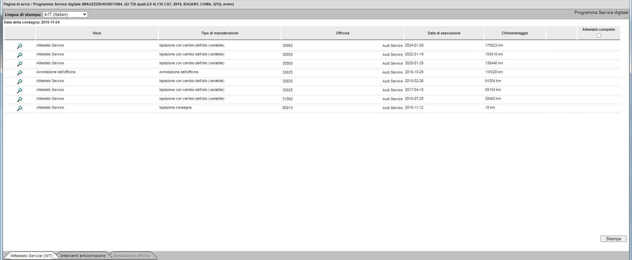 Audi Q3 2.0 TDI 184 CV Quattro TAGLIANDI AUDI