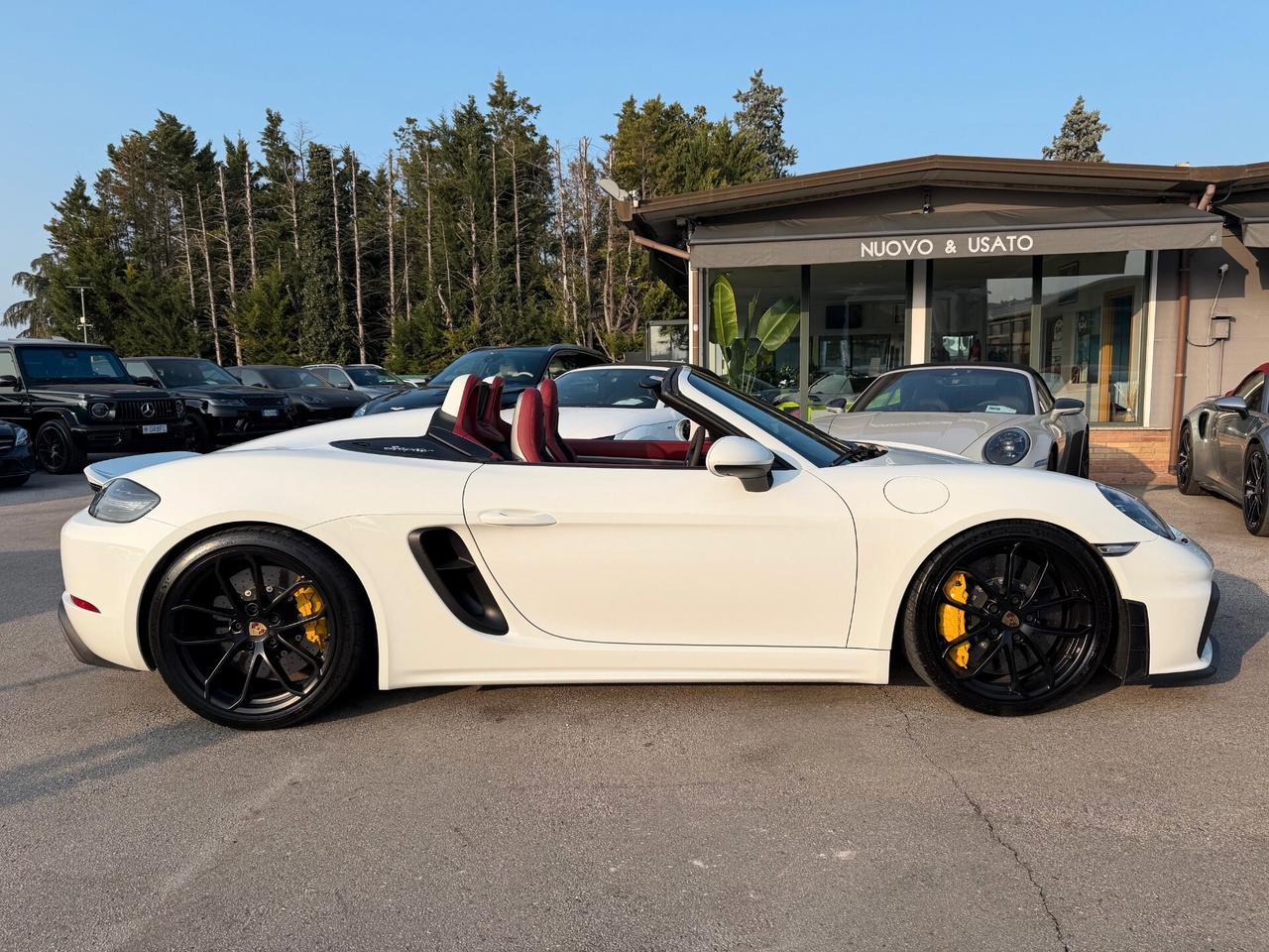 Porsche 718 Spyder 4.0/carboceramici/scarico/capote rossa/km doc.