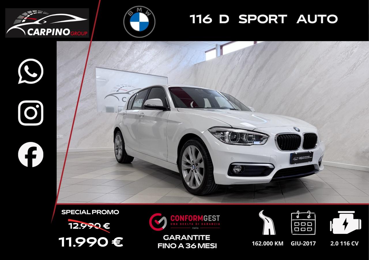 Bmw 116 116d 5p. Sport