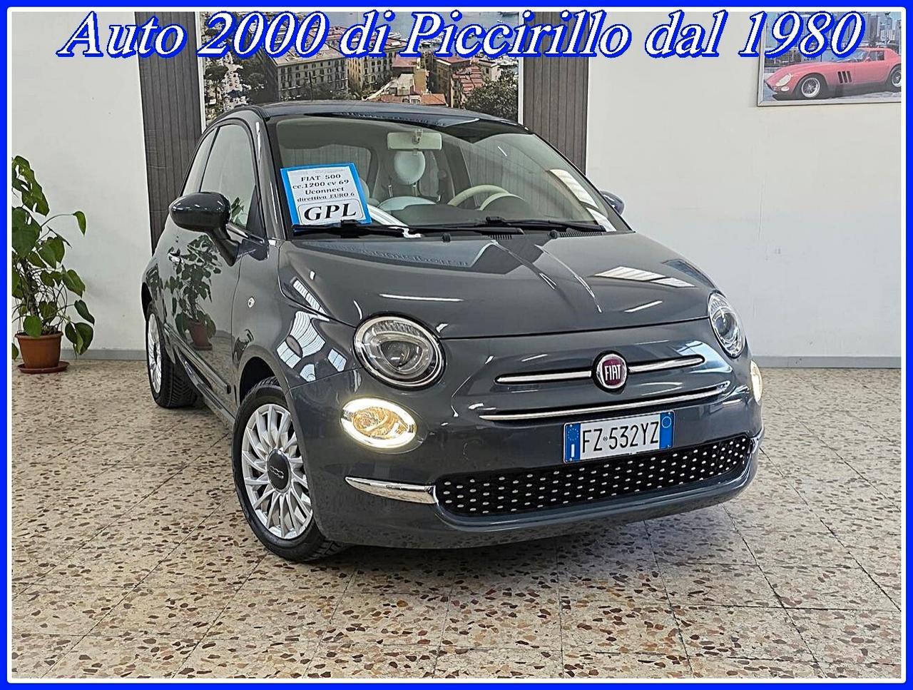 Fiat 500 Lounge 1200 GPL di serie Garanzia12Mesi