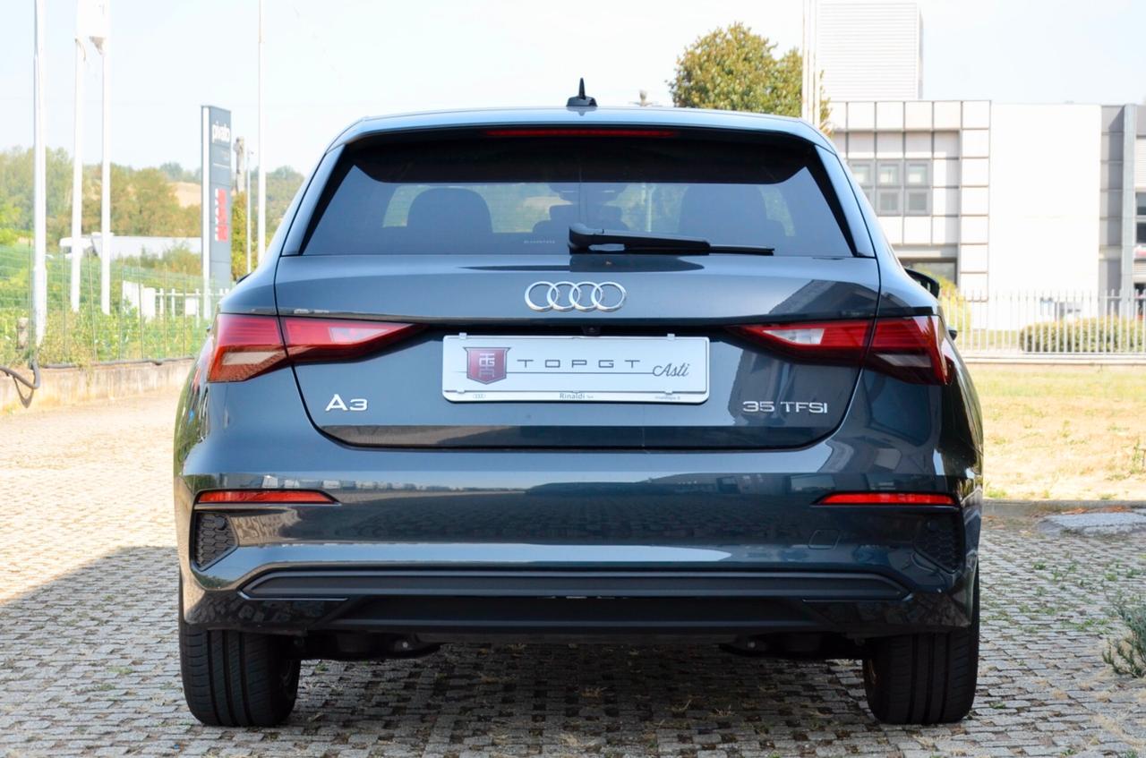 AUDI A3 SPORTBACK 35 1.5 TFSI BUSINESS 150cv MANUALE, PARI AL NUOVO, UNICOPROPRIETARIO, IVA ESPOSTA, SERVICE AUDI, UFF ITALIANA, BOLLO 6/27, PERMUTE