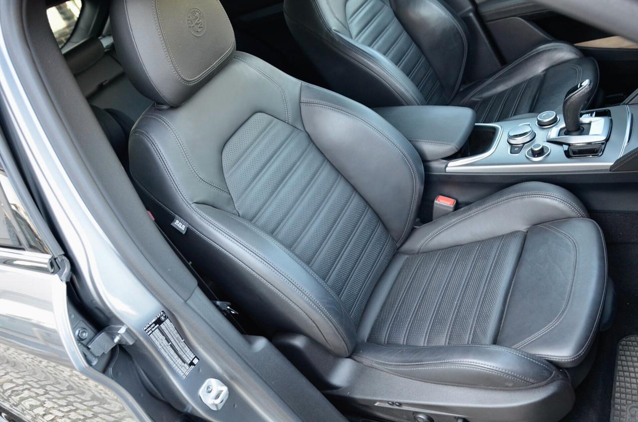 ALFA ROMEO STELVIO 2.2 T VELOCE Q4 210cv AUTO, EURO 6D, SERVICE CON FATTURE, XENO, RETROCAMERA, PELLE, PERMUTE