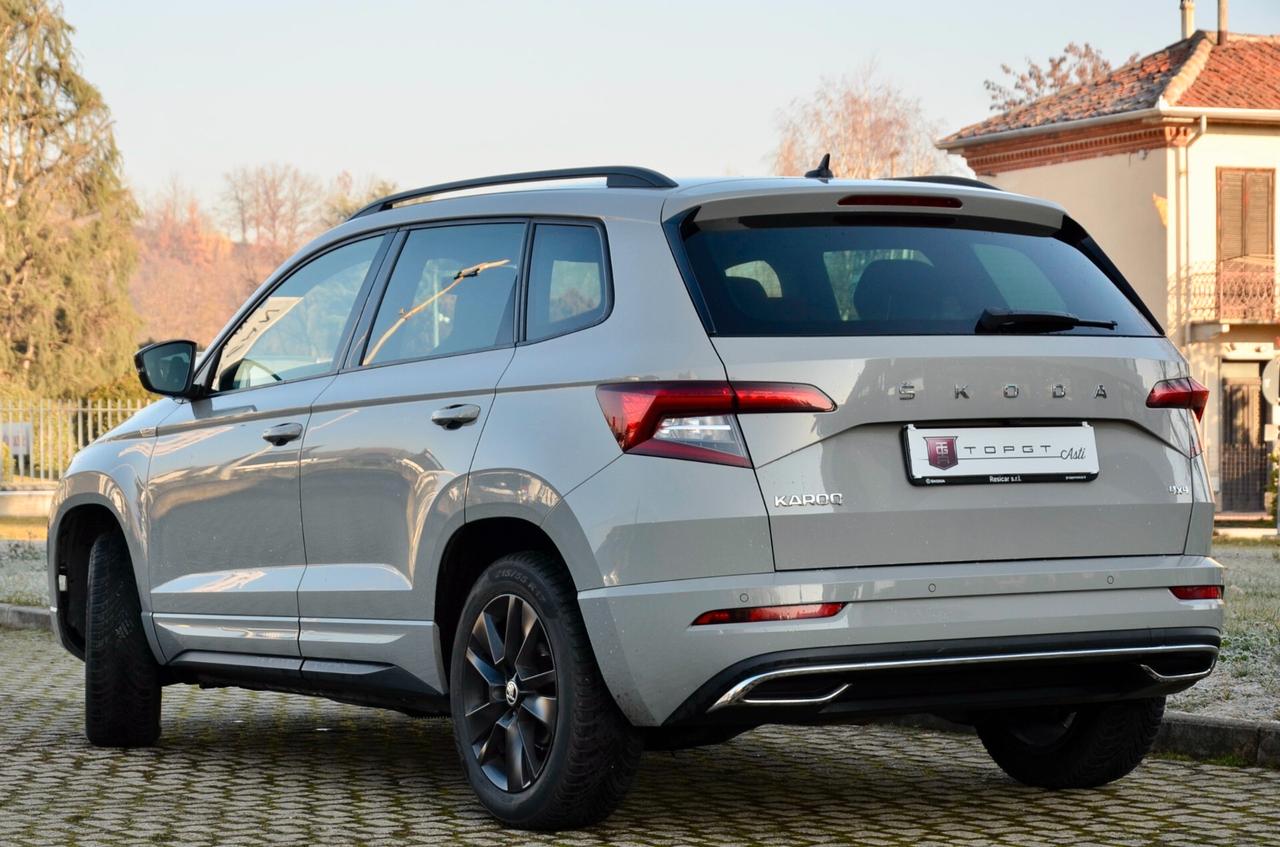 SKODA KAROQ 2.0 TDI SPORTLINE 4X4 150cv DSG, SERVICE CON FATTURE, EURO 6D, FARI LED, NAVI, RETROCAMERA, PERMUTE