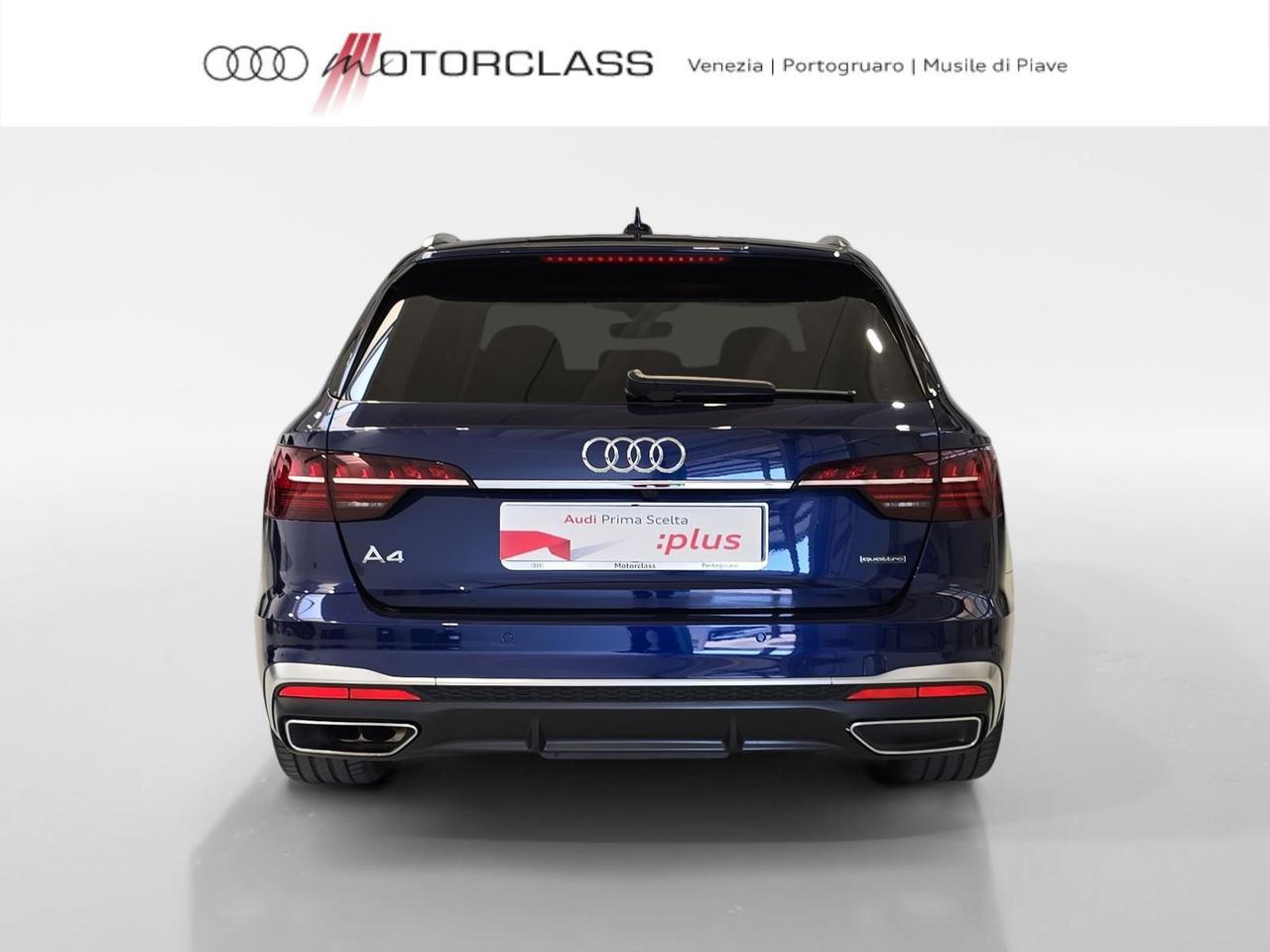 Audi A4 avant 40 2.0 tdi mhev 204cv s line edition quattro s tronic