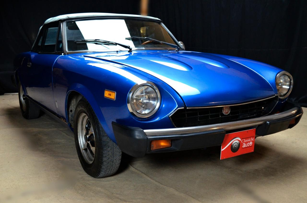 Fiat 124 Spider Sport Pininfarina 2.0 anno 1980 certificata ASI con C.R.S