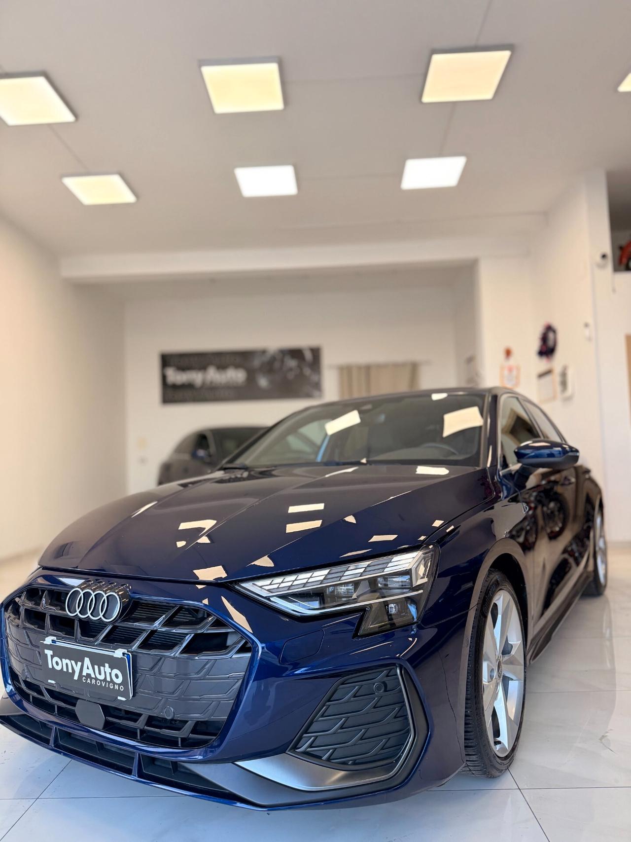 Audi A3 SPB 35 TDI S tronic line edition PACCHETTO LUCI SOFFUSE,APPLE CARPLAY,NAVI,TELECAMERA,FARO MATRIX