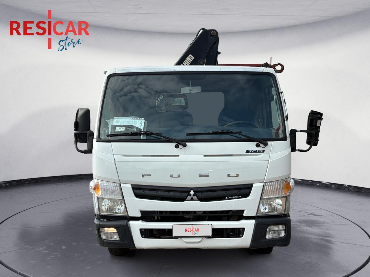 MITSUBISHI MITSUBISHI CANTER 75 CON GRU HIAB CASSONE PIANALATO