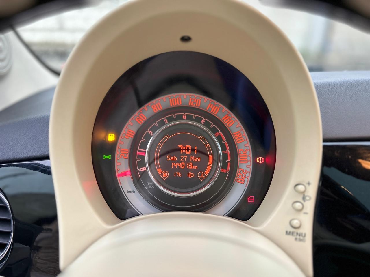 Fiat 500 1.2 69 cv-2009-CLIMA-PANO