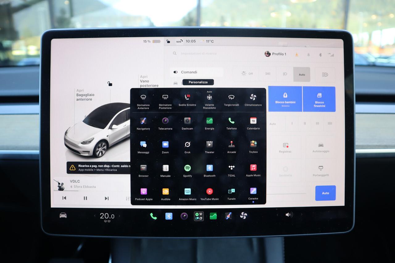 Tesla Model Y 299CV - POMPA DI CALORE - CAMERA
