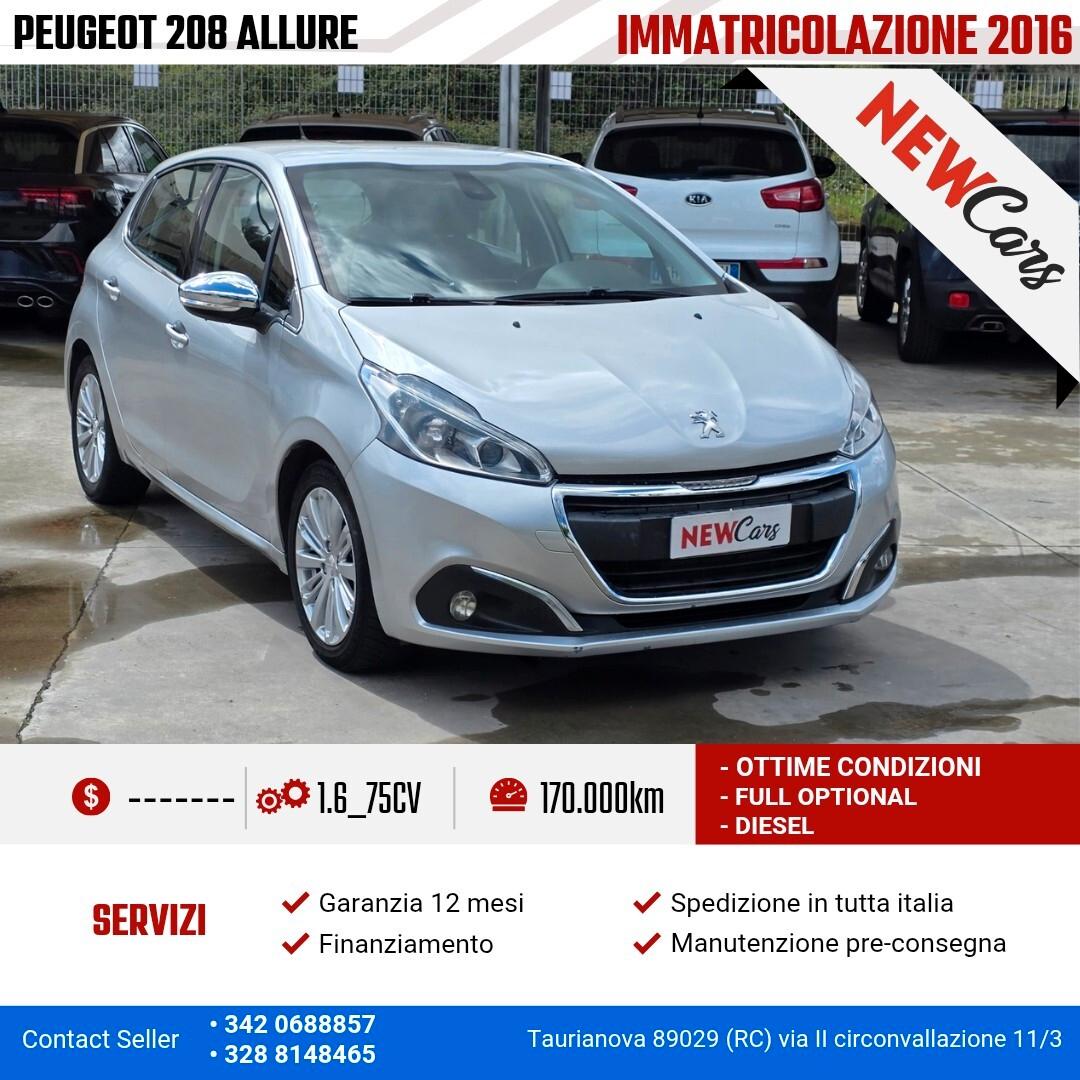 Peugeot 208 BlueHDi 75 5 porte Allure