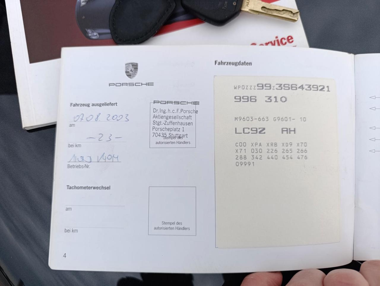 Porsche 911 Cabrio 3.6 Carrera 320cv