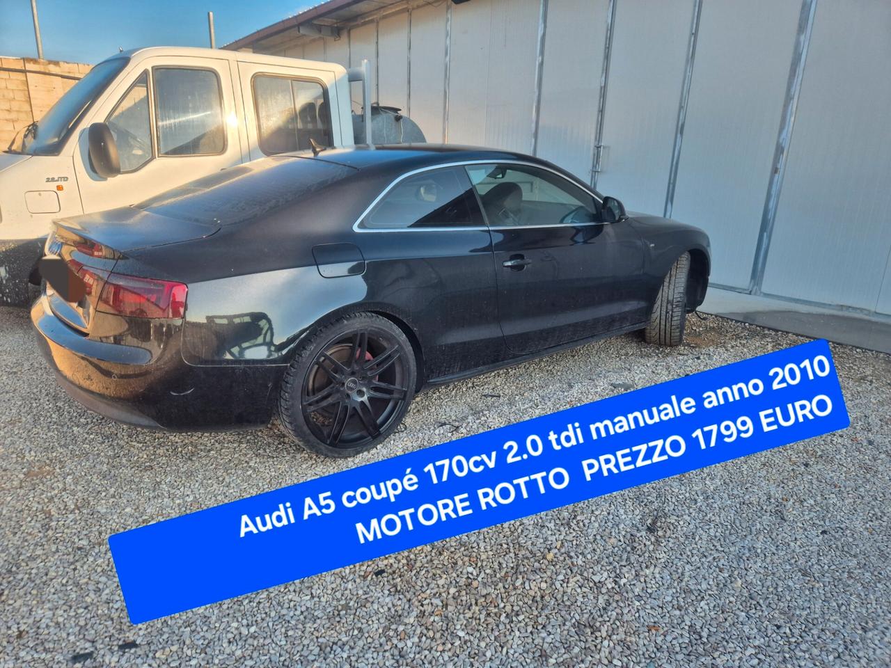 Audi A5 coupé 2.0 TDI 170cv MOTORE ROTTO 2010