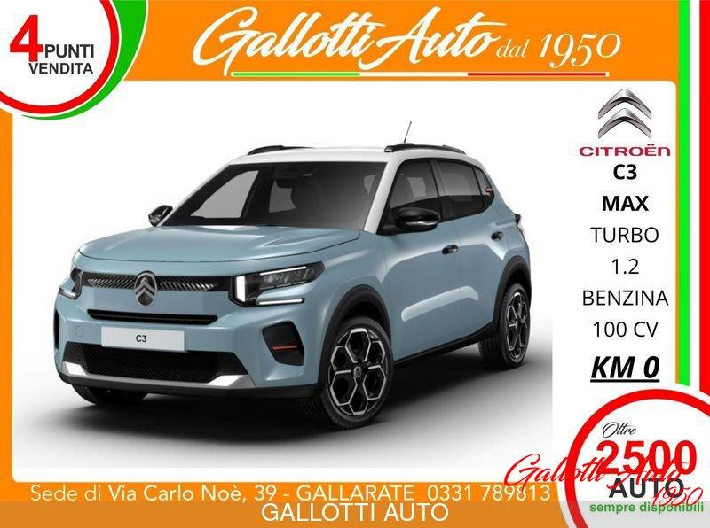 Citroën C3 Turbo 100 cv Manuale MAX