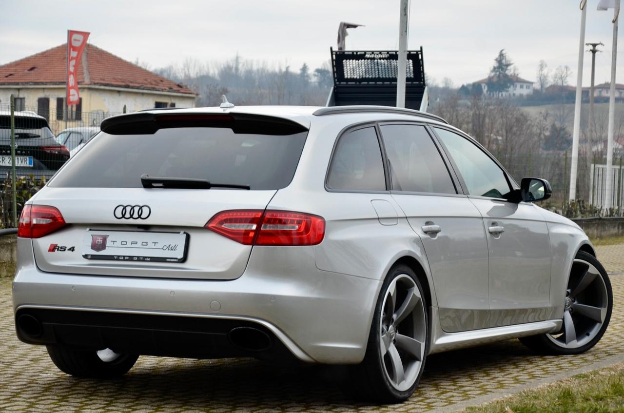 AUDI RS4 AVANT 4.2 V8 QUATTRO 450cv S-TRONIC, CRONOLOGIA SERVICE COMPLETA, CARBOCERAMICA, SEDILI GUSCIO, DIFFERENZIALE SPORTIVO, DRC, SCARICO SPORTIVO, BANG & OLUFSEN, 20", PERMUTE