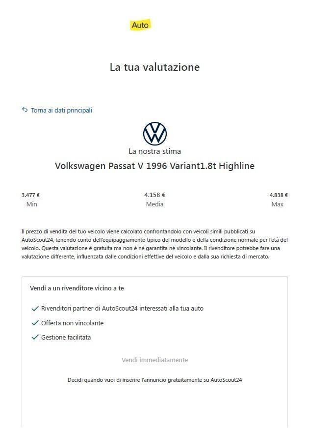 Passat 1.8 T 20v SW GancioTraino 147800Km