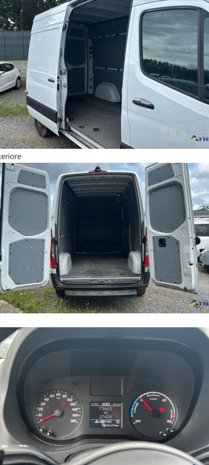 Mercedes-benz eSprinter Furgone 55 kWh Elettrico