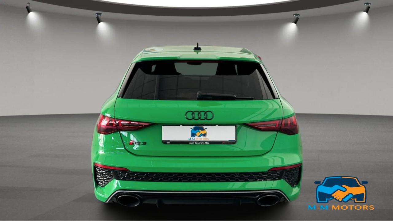 Audi RS3 Sportback 2.5 tfsi quattro s-tronic UNICOPRO-CARBOCERAMICI- COLORE EXCLUSIVE-GARANZIA AUDI 2028-LIM 290KM/H BOLLO E SUPERBOLLO 06/2027