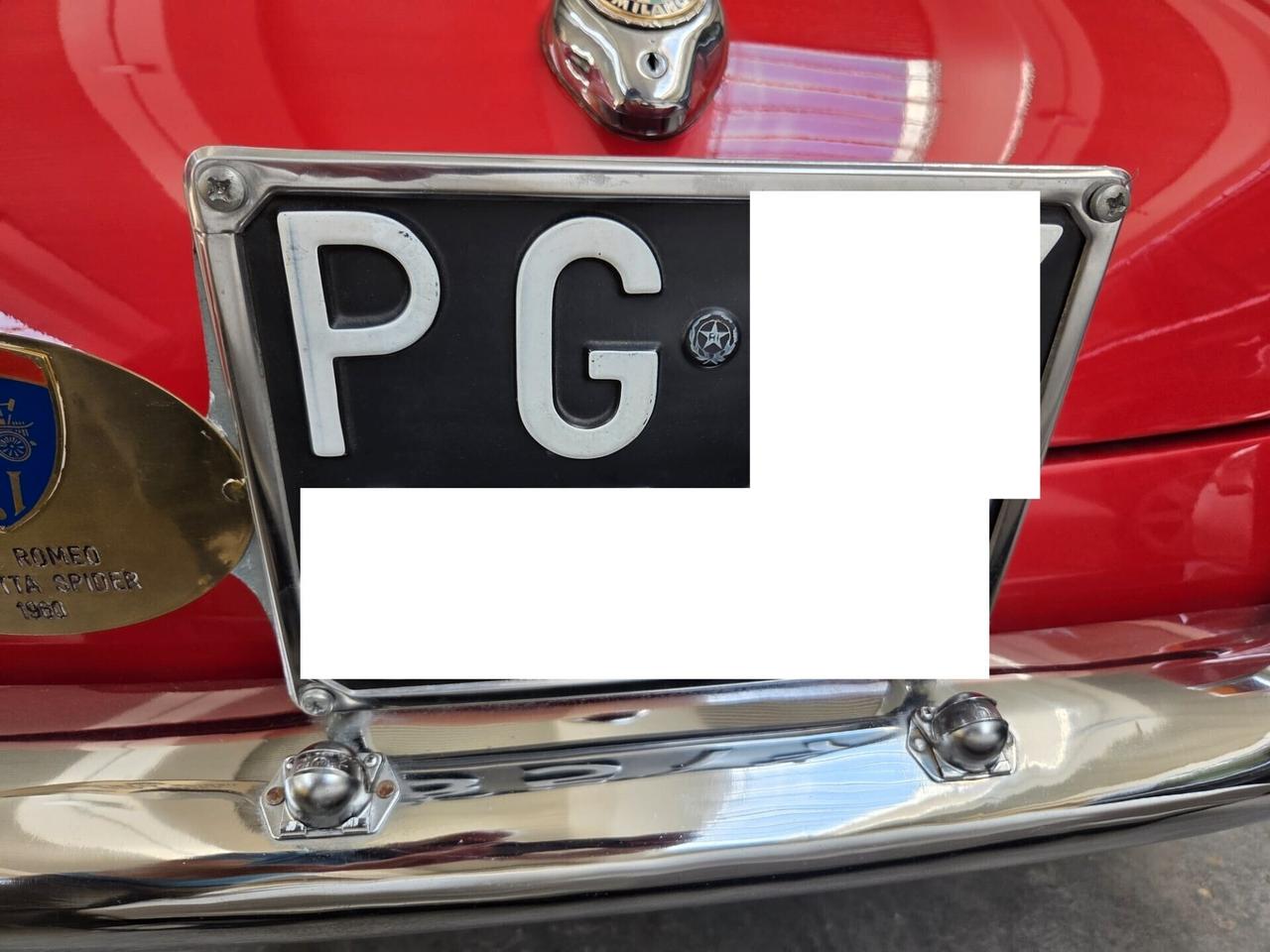 ALFA ROMEO GIULIETTA SPIDER 1.3 2° S. -ASI TARGA ORO -