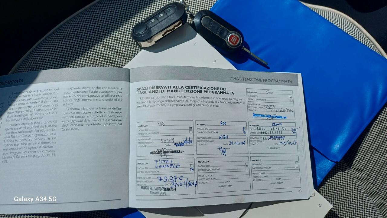Fiat 500 1.2 Lounge Ok Neopatentati