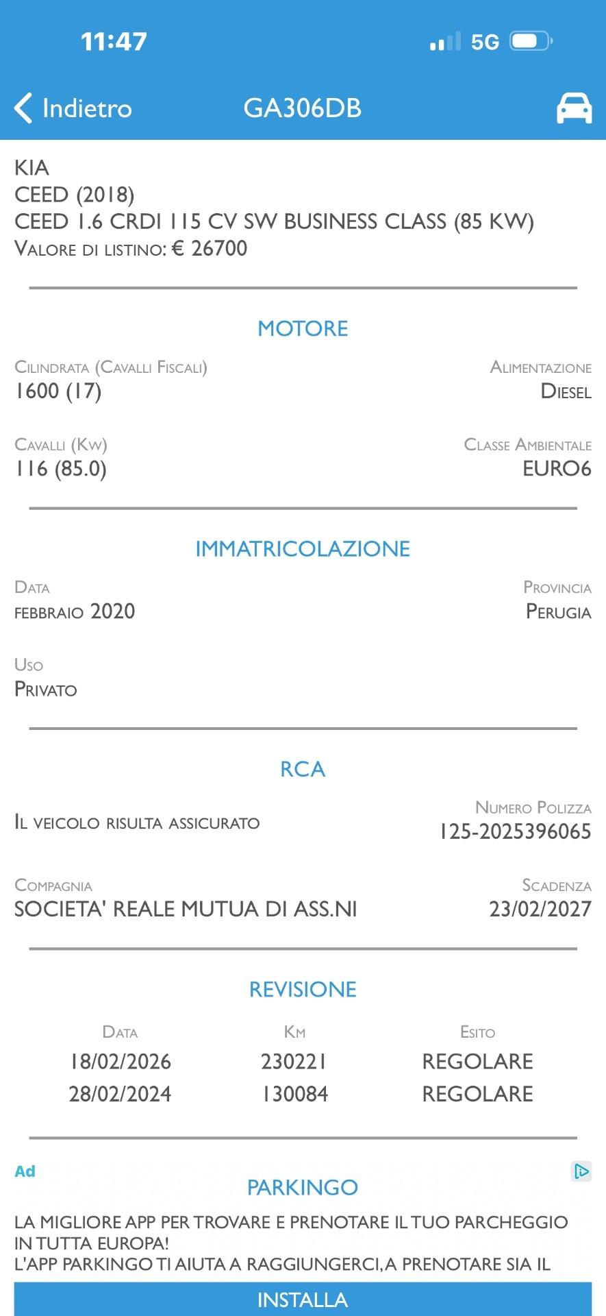 Kia Ceed 1.6 CRDi 115 CV SW Business Class