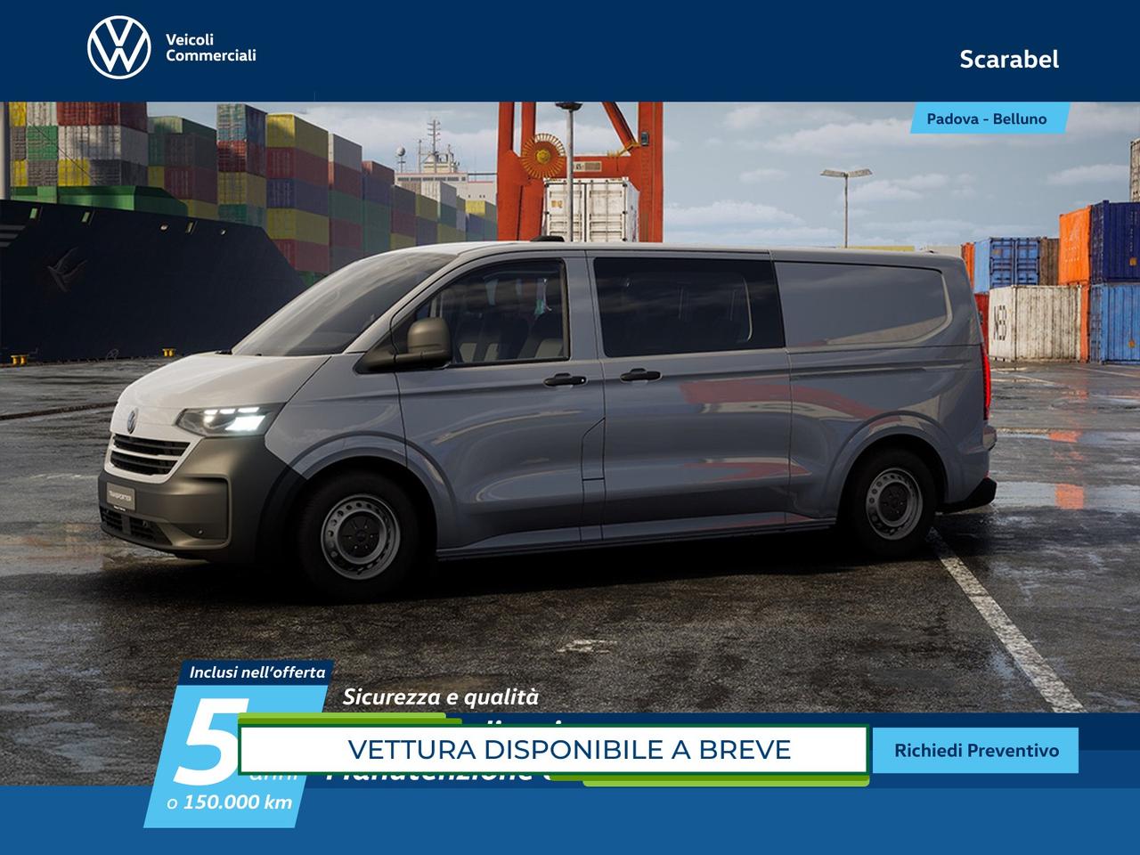 Volkswagen T7 Transporter t7 32 kombi n1 2.0 tdi 150cv l2 auto