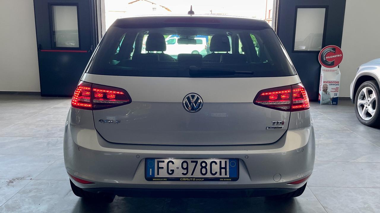 VOLKSWAGEN GOLF 1.6 COMFORT LINE BLUEMOTION TECHNOLOGY TDI 110 CV - FULL LED, NEOPATENTATI