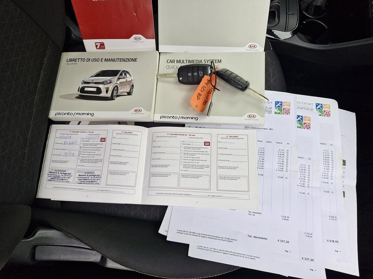 KIA PICANTO 1.0 BENZINA/GPL 12/2018 110000KM